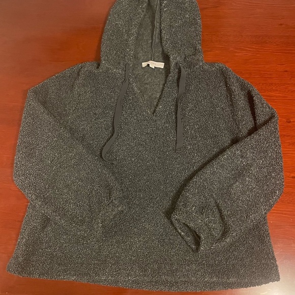 LOFT Fuzzy Fleece Hoodie - Picture 1 of 4